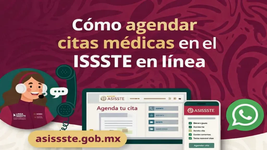 Cómo agendar citas médicas en el ISSSTE en línea