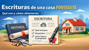Escrituras de una casa FOVISSSTE