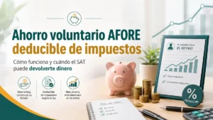 Ahorro voluntario AFORE deducible de impuestos